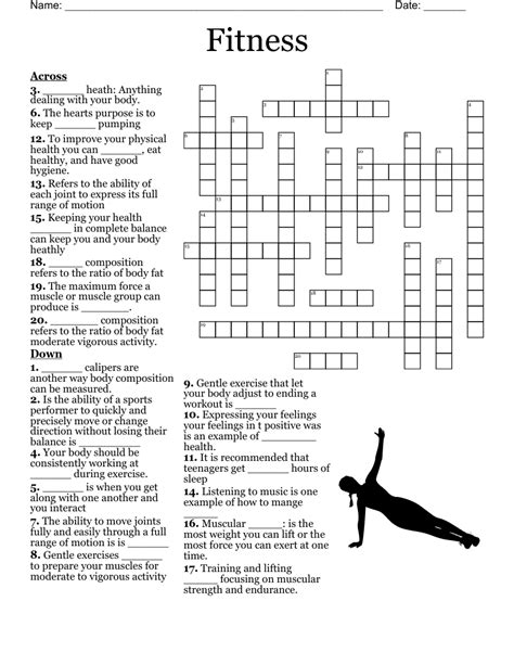 fitness crossword clue|Fit